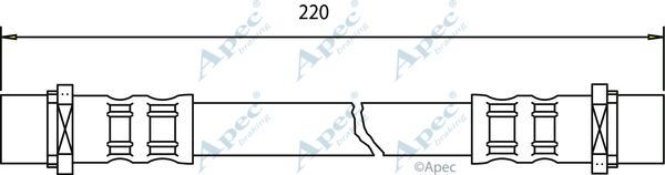 APEC BRAKING Pidurivoolik HOS3365